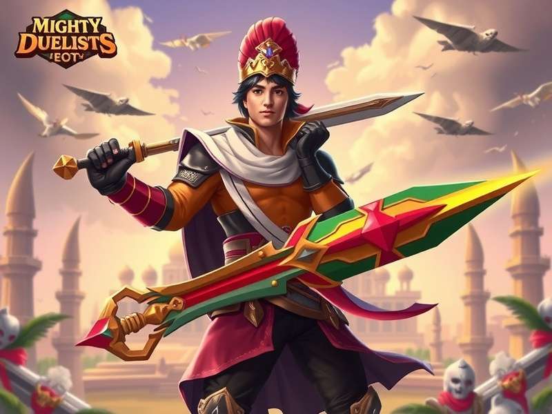 Mighty Mace Duelists Epic Battle Scene